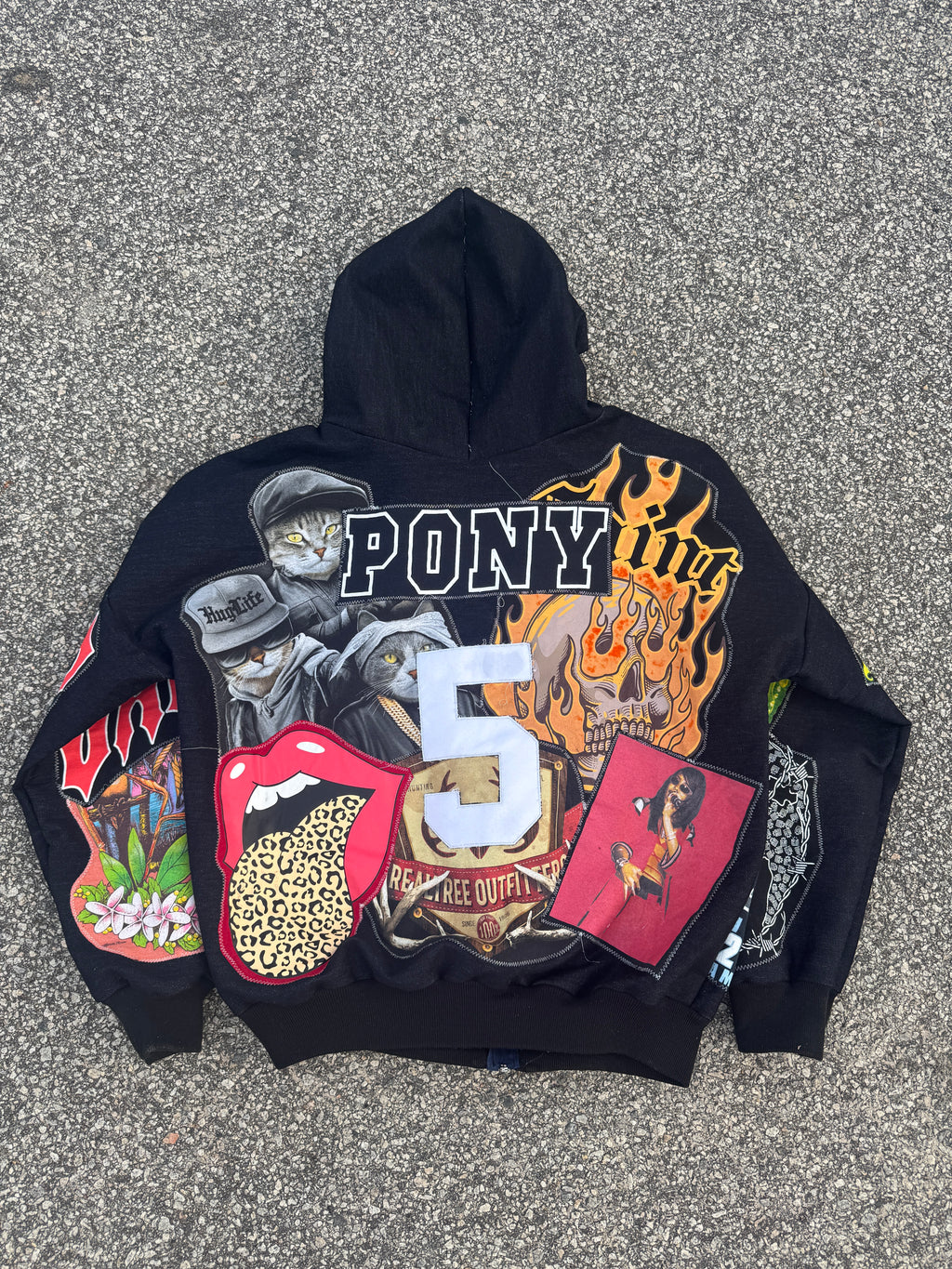 Black Pony Hoodie