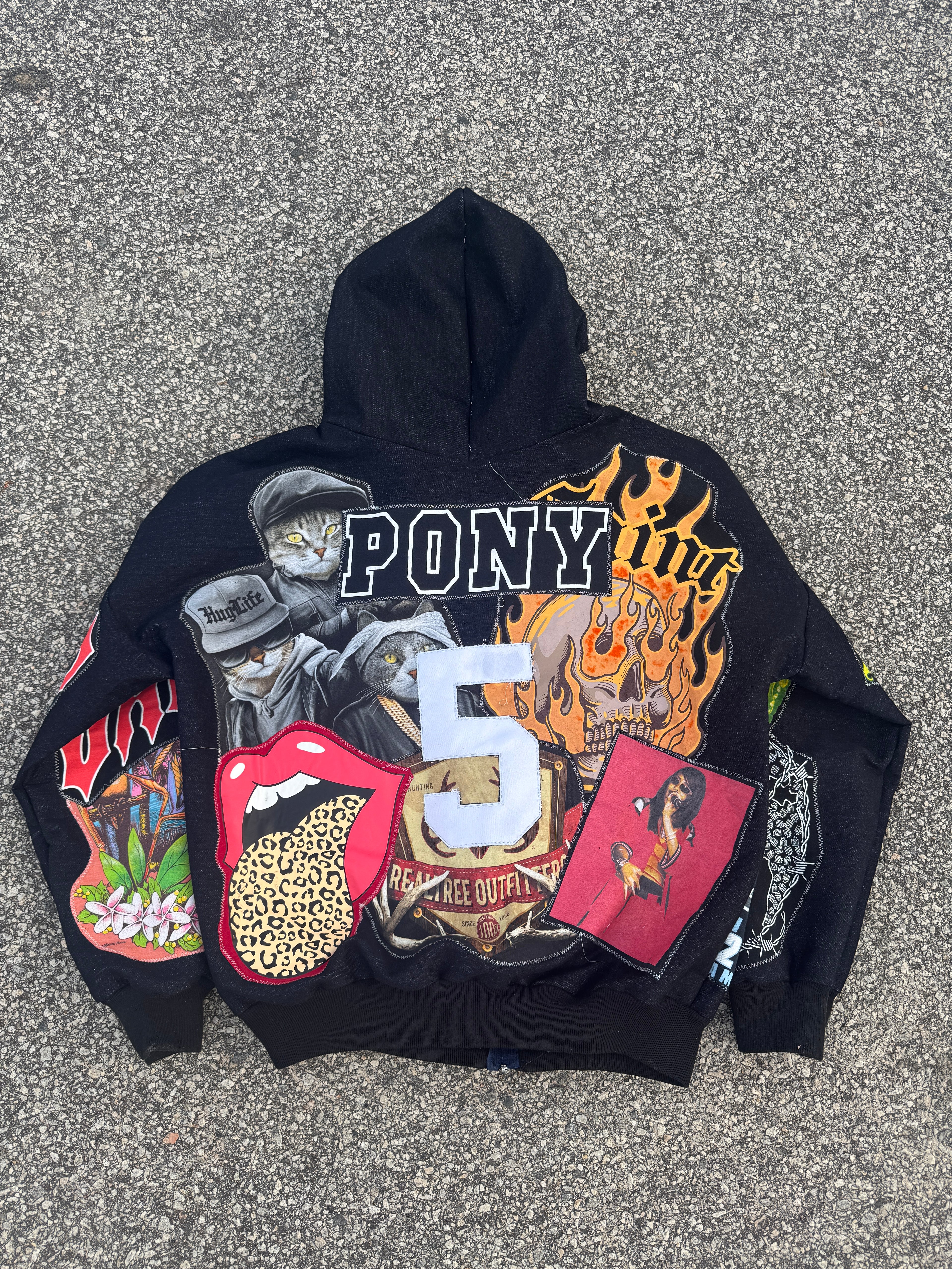 Black Pony Hoodie