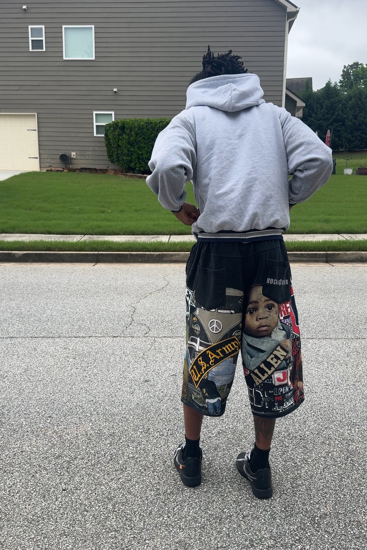 Chaos Collage Sweat Shorts