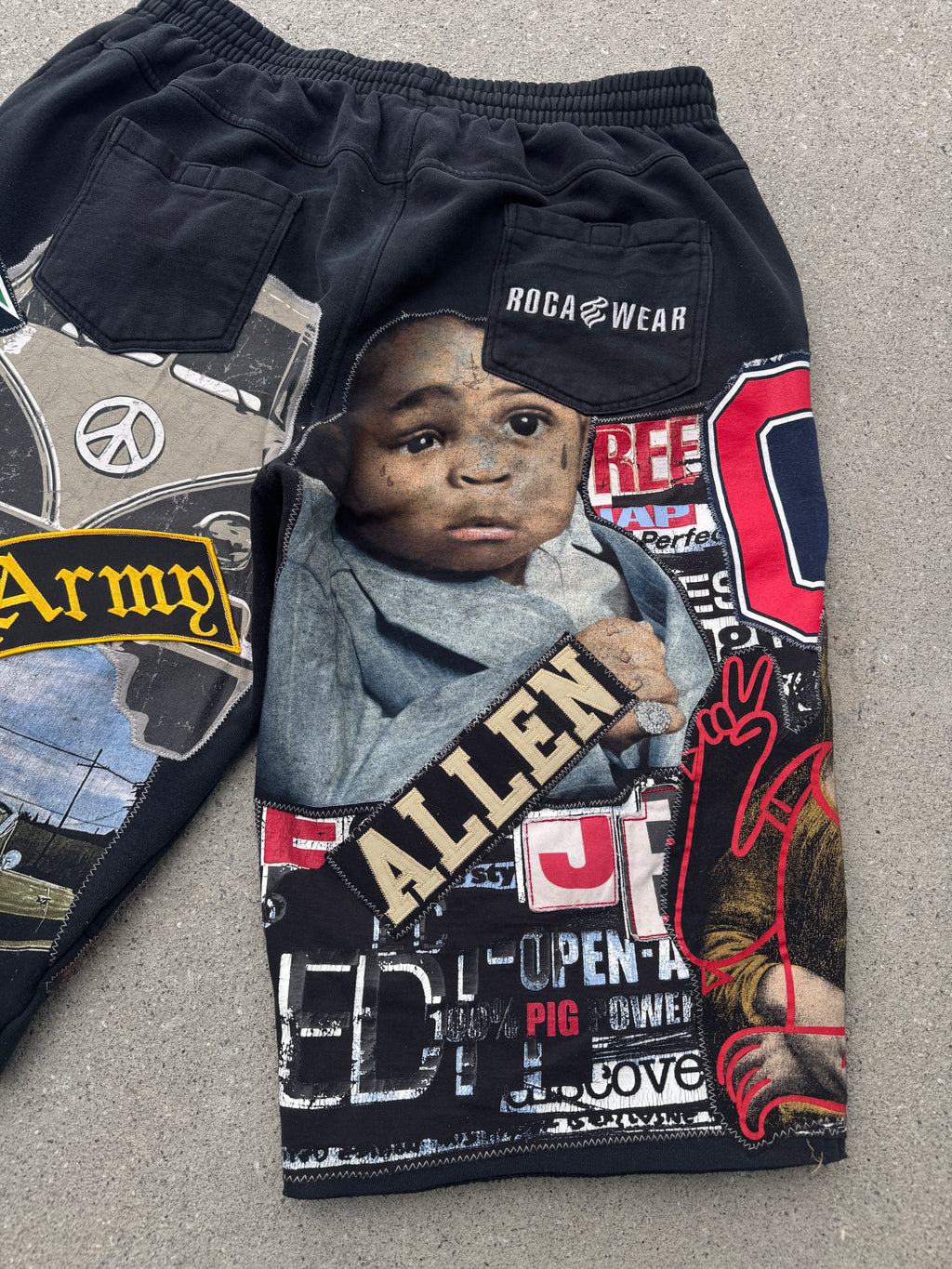 Chaos Collage Sweat Shorts