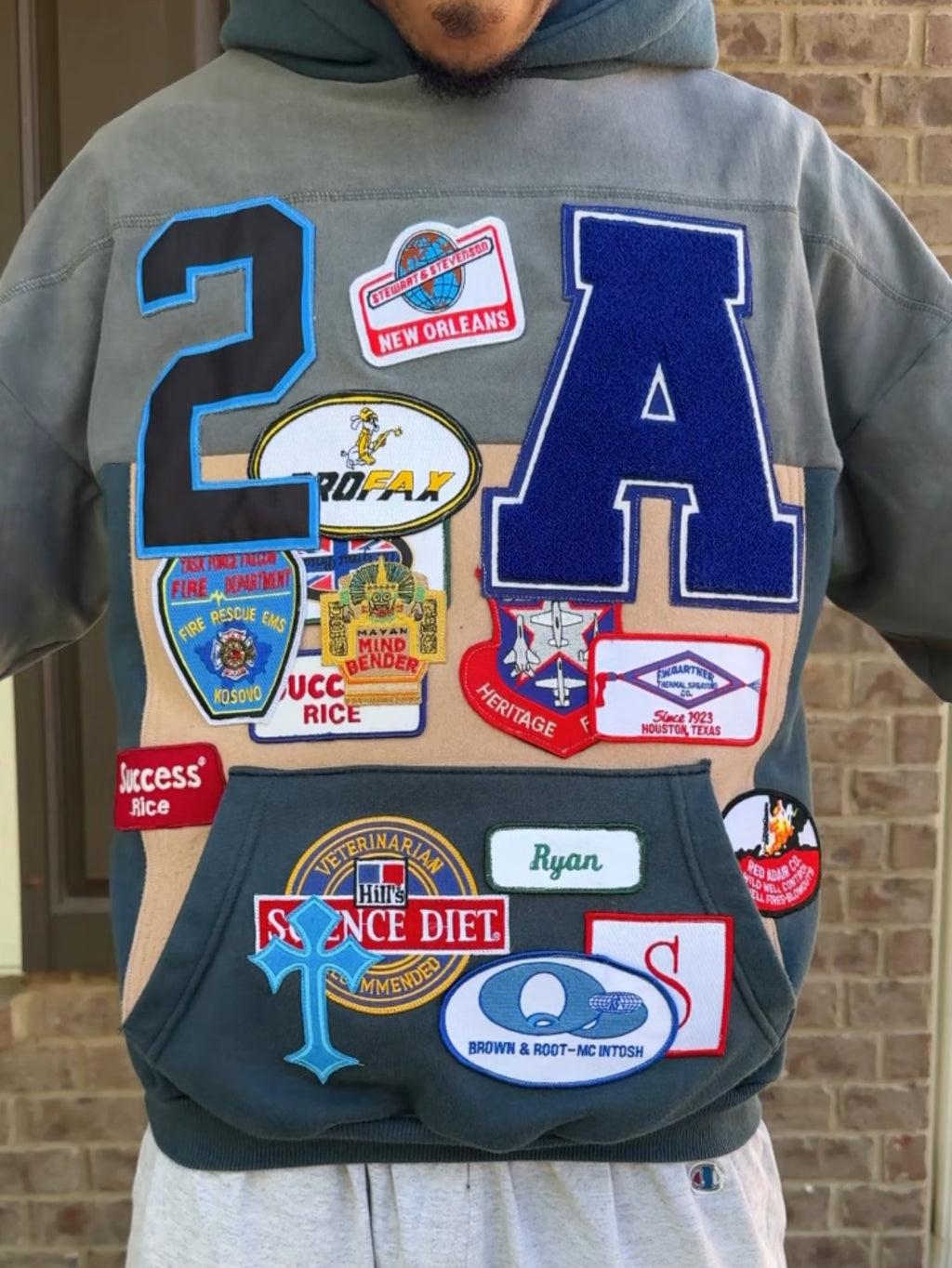 A2 Patchwork Hoodie