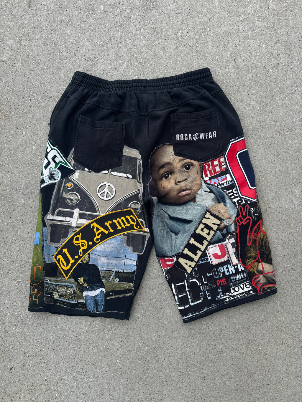 Chaos Collage Sweat Shorts