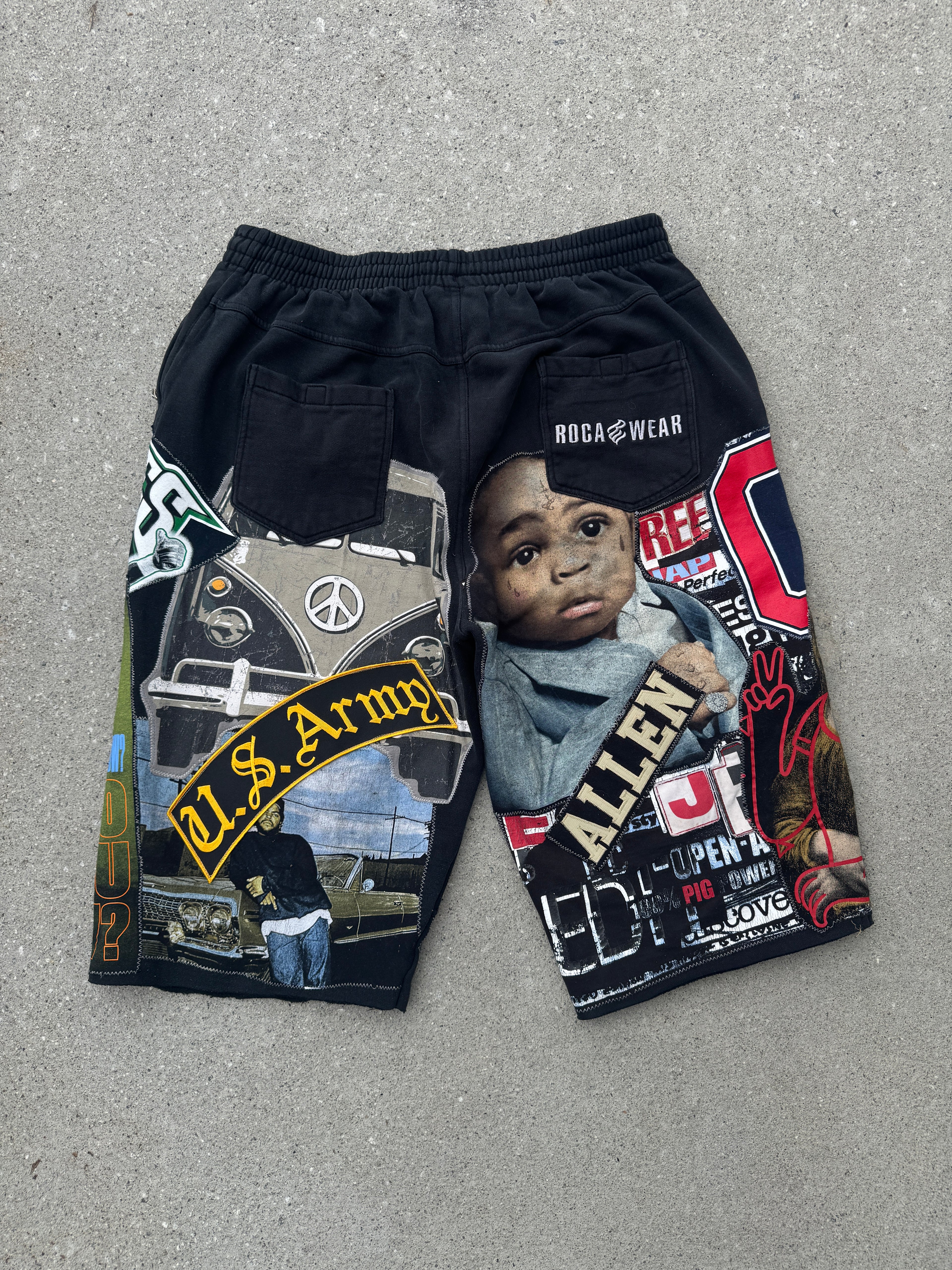 Chaos Collage Sweat Shorts