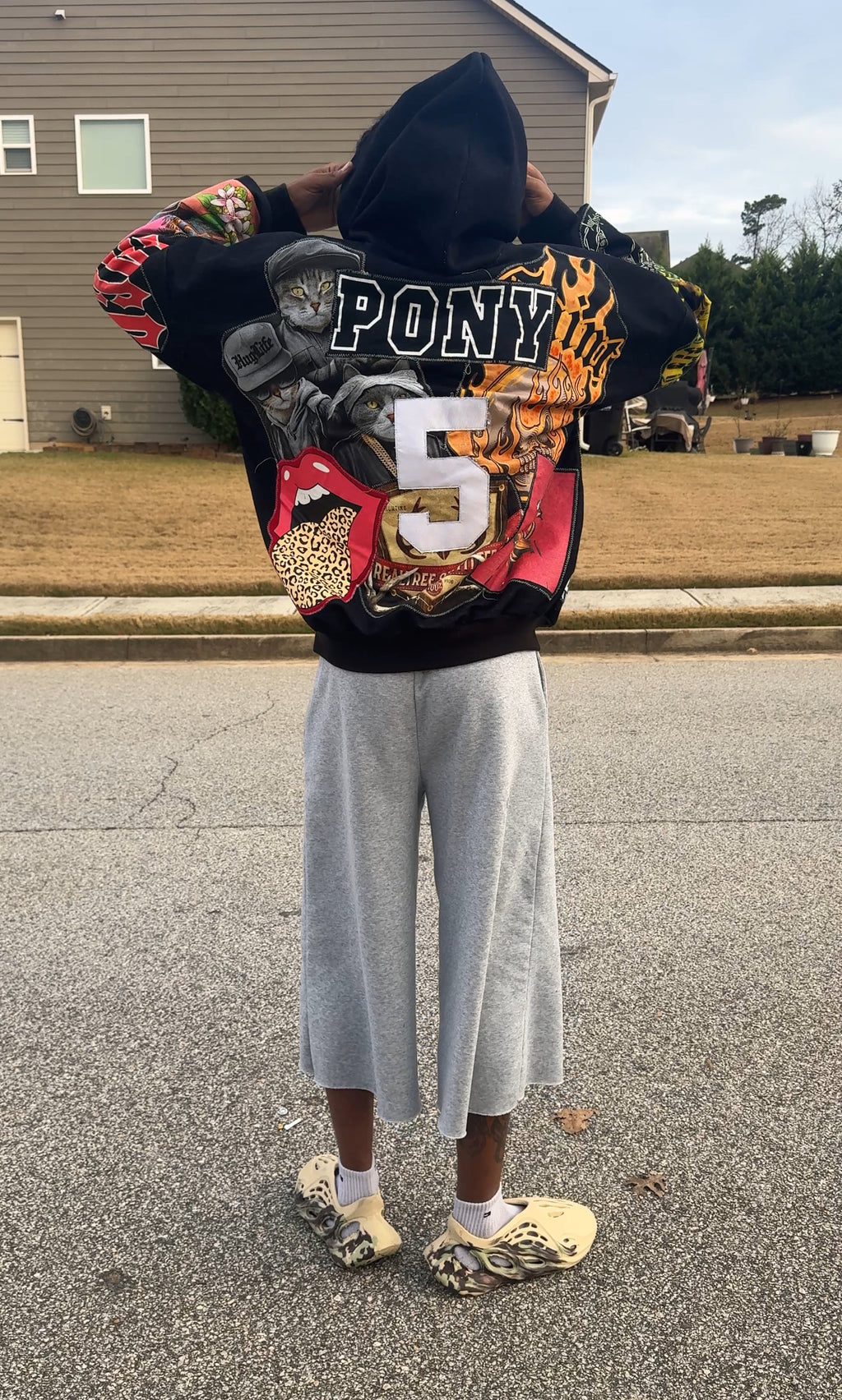 Black Pony Hoodie