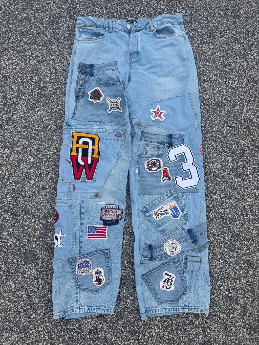 Denim Scrap Jeans